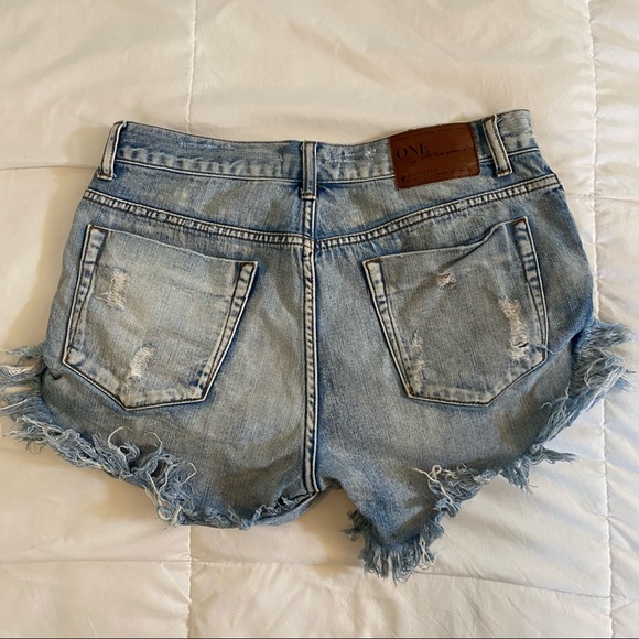 ONE X ONE TEASPOON Bandit Jean Shorts - Picture 2 of 4